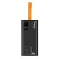 Powerbanka OBAL:ME EnergyPulse Powerbanka 50000mAh 22.5W Black