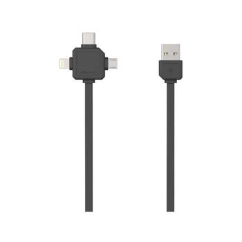 Vícekonektorový kabel OEM PowerCube USBcable USB-C CABLE, černá (black)