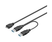 Obrázek k produktu: PREMIUMCORD USB 3.0 napájecí Y kabel A, černá