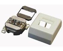 Obrázek k produktu: OEM  Zásuvka 2x RJ45 na zeď na omítku