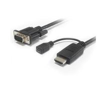 Obrázek k produktu: PremiumCord kabelový převodník HDMI na VGA s napájecím micro USB konektorem - černý