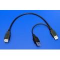 Obrázek k produktu: OEM  USB 2.0 prodlužovací Y kabel,