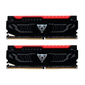 PATRIOT Viper LED 16GB DDR4 2400MHz / DIMM / CL14 / BKL RED LED / Heat shield / KIT 2x 8GB