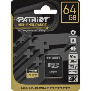 64GB microSDXC Patriot High Endurance V30 U3 až 95MB/s