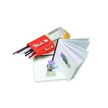 Vázací hřbet pro kroužkovou vazbu A4 PEACH PB420-02, černá (black)