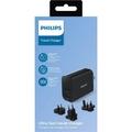 Cestovní adaptér Philips 1x USB A, 1x USB-C