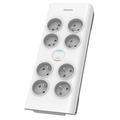 Přepěťová ochrana PHILIPS SPN7080WA/60, 900J, 84 zásuvek, 2m, bílá/šedá