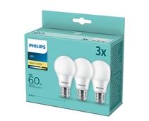 Obrázek k produktu: PHILIPS klasik, 8W, E27, teplá bílá, 3ks