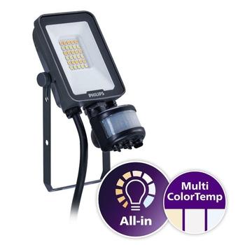  PHILIPS LED reflektor + pohyb.čidlo infra 10W plochý
