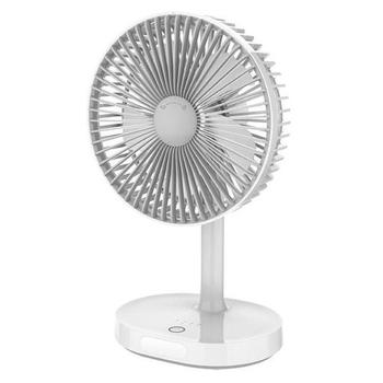 Stolní akumulátorový ventiláror s PLATINET PRDF0326, bílo-šedý