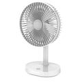 Stolní akumulátorový ventiláror s PLATINET PRDF0326, bílo-šedý