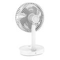 Stolní akumulátorový ventiláror s PLATINET PRDF0326, bílo-šedý