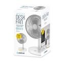 Stolní akumulátorový ventiláror s PLATINET PRDF0326, bílo-šedý