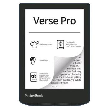 Ebook reader POCKETBOOK 634 Verse Pro, modrá (blue)