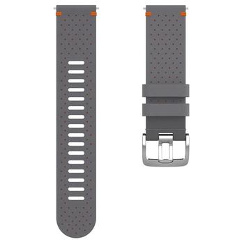 Řemínek POLAR 22mm perforovaná kůže, vel. M/L, šedý (gray)
