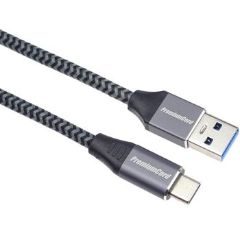 PremiumCord kabel USB-C - USB 3.0 A (USB 3.1 generation 1, 3A, 5Gbit/s) 2m oplet