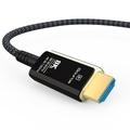 PremiumCord Ultra High Speed HDMI 2.1 optický fiber kabel 8K@60Hz,zlacené 15m