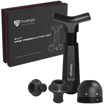  PRESTIGIO SET PRO UCHOVÁNÍ NEDOPITÝCH LÁHVÍ VÍNA