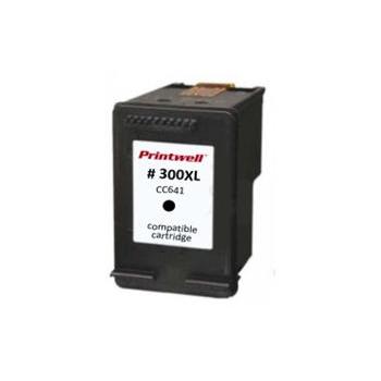 Inkoustová náplň KAK  kompatibilní cartridge s HP CC641EE (č.300XL), černá (black)