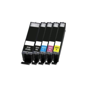 Inkoustová náplň KAK kompatibilní cartridge s Canon CLI-551C XL, azurový (cyan), 12ml