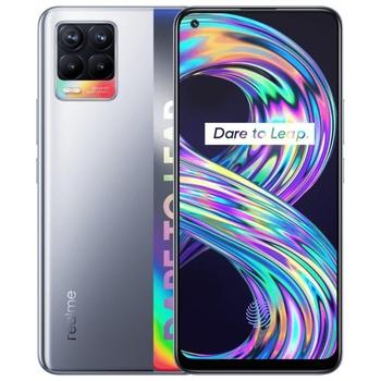 Mobilní telefon REALME 8 8GB/128GB, stříbrný (silver)