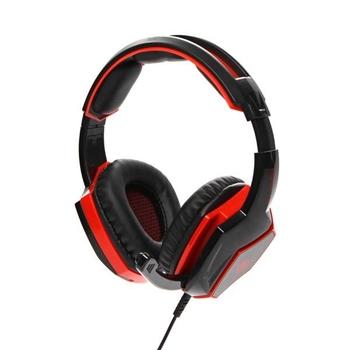 RED FIGHTER, H2 hernďż˝ sluchďż˝tka s mikrofonem, ovlďż˝dďż˝nďż˝ hlasitosti, ďż˝erno-ďż˝ervenďż˝, 3.
