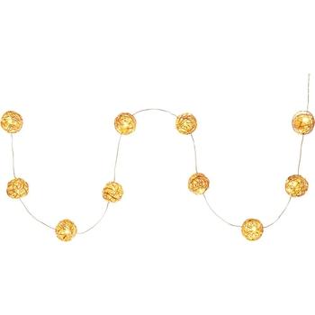 Vánoční osvětlení RETLUX Koule měděné 10LED, teplá bílá