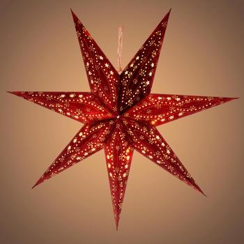 Vánoční osvětlení RETLUX RXL 338 hvězda červená 10LED WW, červená (red)
