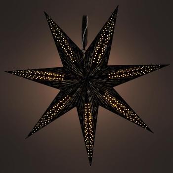 Vánoční osvětlení RETLUX RXL 342 hvězda černá 10LED WW, černá (black)