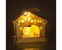 Obrázek k produktu: RETLUX RXL 345 betlém dř.4LED WW