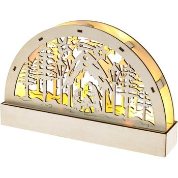 Vánoční osvětlení RETLUX Betlém dřevěný 5LED