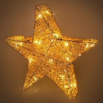 Vánoční osvětlení RETLUX RXL 327 hvězda třpyt. 20 LED 40cm