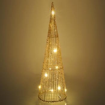 Vánoční osvětlení RETLUX 330 kužel třpyt. 10LED 40cm