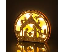 Obrázek k produktu: RETLUX 331 betlém dř.silueta 8LED WW