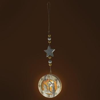 Vánoční ozdoba RETLUX RXL 335 ozdoba krmítko dř.1LED WW