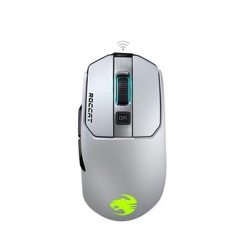 ROCCAT Kain 202 AIMO bezdrátová herní myš, 2.4GHz wireless, 16000 DPI , RGB, bílá