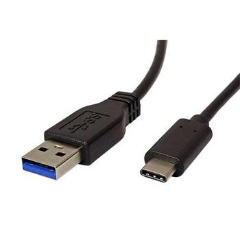  OEM  kabel USB A - USB C, 0,5m, černý (black)