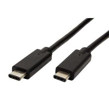  ROLINE kabel PD 20V/5A,USB C - USB C, 1m černý (black)