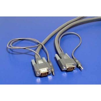 Kabel ROLINE  VGA+Audio (jack 3,5M) kabel 10m