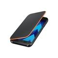 SAMSUNG flipové neonové pouzdro pro A3 2017 černé (Black)