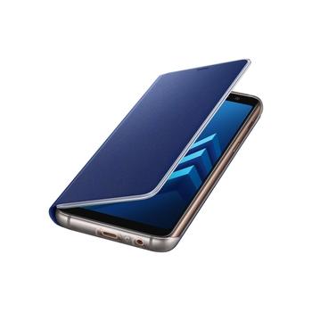 Samsung Flipové neonové pouzdro pro A8 2018 Blue