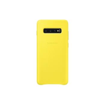Samsung Leather Cover S10+ Yellow