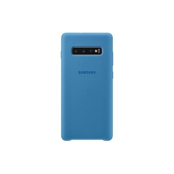 Zadní silikonový kryt na mobil SAMSUNG Silicone Cover S10+, modrá (blue)