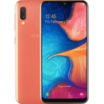 Mobilní telefon SAMSUNG Galaxy A20e SM-A202 Orange DualSIM, oranžová (orange)