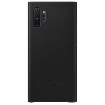  SAMSUNG Kožený zadní kryt pro Galaxy Note10+, černý (black)