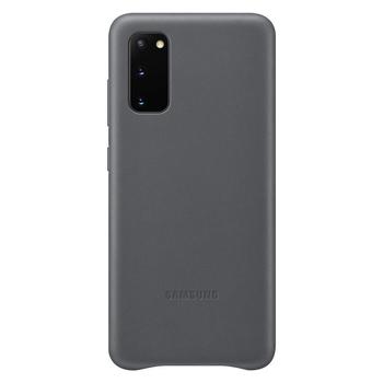 Pouzdro pro Samsung SAMSUNG Kožený kryt pro S20, šedý (gray)