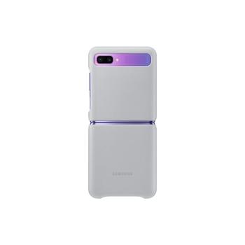Samsung Kožený kryt pro Z Flip Silver