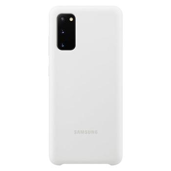 Pouzdro pro Samsung SAMSUNG Silikonový kryt pro S20, bílý (white)