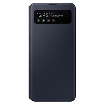 Pouzdro pro Samsung SAMSUNG Flipový S View pro Galaxy A41, černý (black)