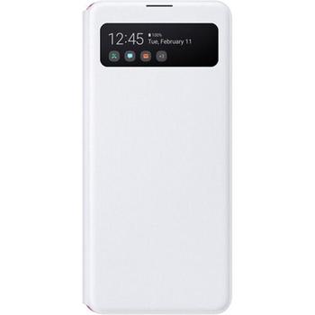 Pouzdro pro Samsung SAMSUNG Flipový S View pro Galaxy A41, bílý (white)